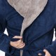 GALAXY - Ανδρική Χειμερινή Ρόμπα Fleece #850 Μπλε