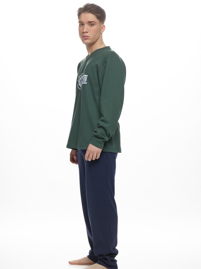 GALAXY - Ανδρική Χειμερινή Πιτζάμα “1958” #789 Χακί GALAXY - Ανδρική Χειμερινή Πιτζάμα “1958” #789 Χακί