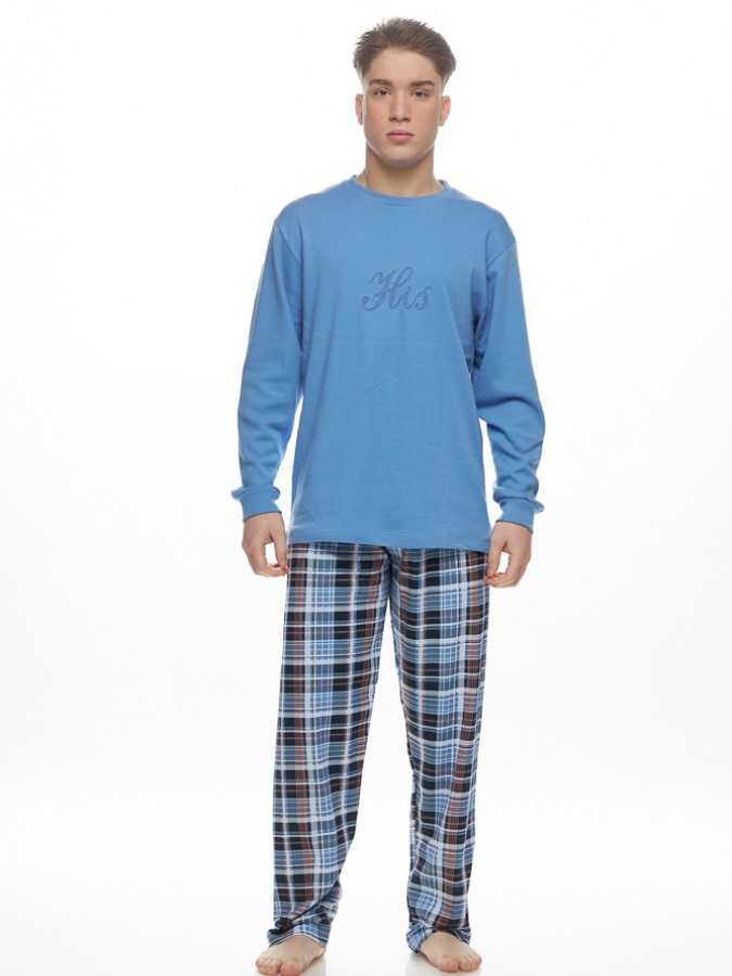 GALAXY - Ανδρική Χειμερινή Πιτζάμα “HIS” #790 Μπλε Ραφ GALAXY - Ανδρική Χειμερινή Πιτζάμα “HIS” #790 Μπλε Ραφ