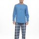 GALAXY - Ανδρική Χειμερινή Πιτζάμα “HIS” #790 Μπλε Ραφ GALAXY - Ανδρική Χειμερινή Πιτζάμα “HIS” #790 Μπλε Ραφ