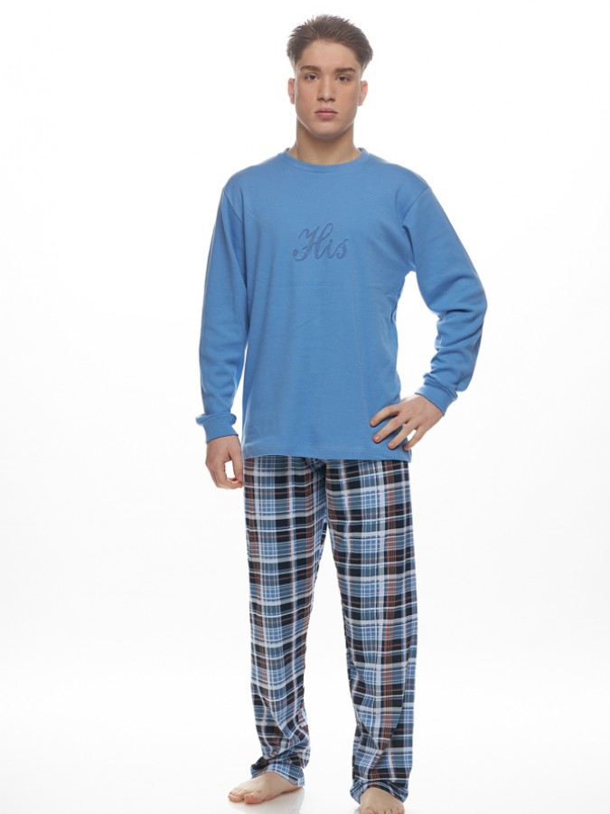 GALAXY - Ανδρική Χειμερινή Πιτζάμα “HIS” #790 Μπλε Ραφ GALAXY - Ανδρική Χειμερινή Πιτζάμα “HIS” #790 Μπλε Ραφ
