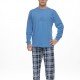GALAXY - Ανδρική Χειμερινή Πιτζάμα “HIS” #790 Μπλε Ραφ GALAXY - Ανδρική Χειμερινή Πιτζάμα “HIS” #790 Μπλε Ραφ