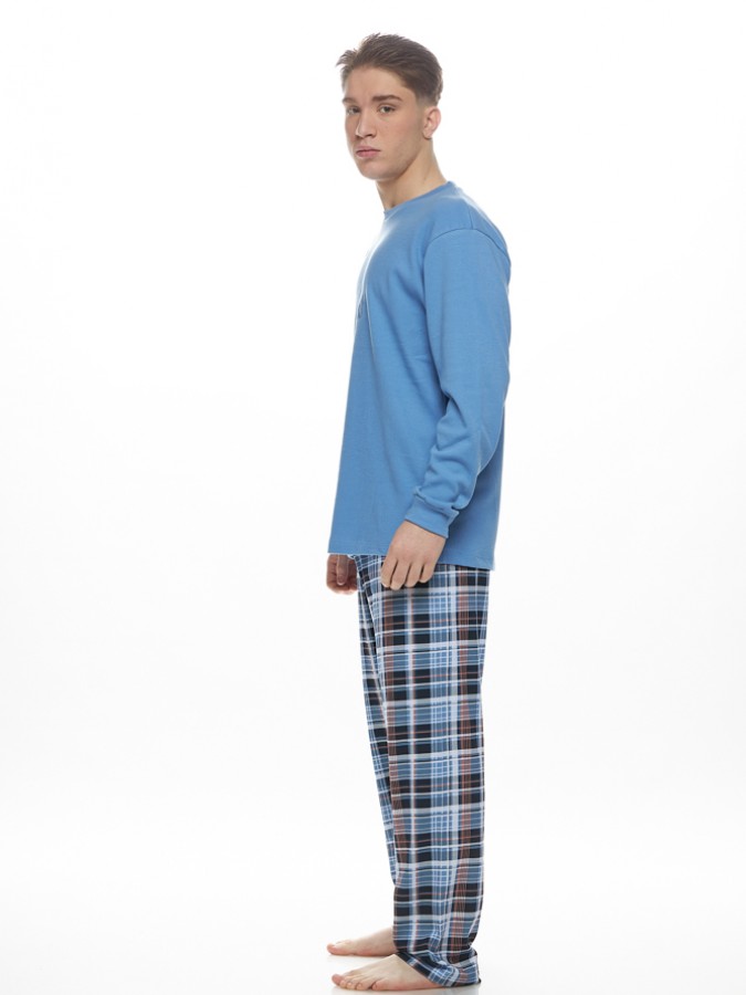 GALAXY - Ανδρική Χειμερινή Πιτζάμα “HIS” #790 Μπλε Ραφ GALAXY - Ανδρική Χειμερινή Πιτζάμα “HIS” #790 Μπλε Ραφ