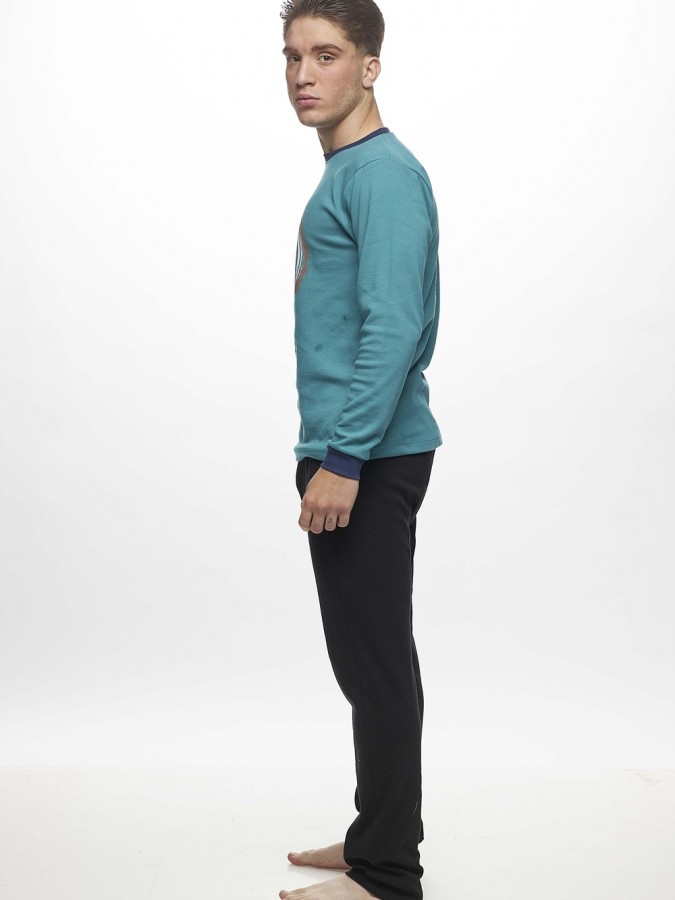 GALAXY - Ανδρική Χειμερινή Πιτζάμα “Σχέδιο Κύκλους” #795 Πετρόλ GALAXY - Ανδρική Χειμερινή Πιτζάμα “Σχέδιο Κύκλους” #795 Πετρόλ