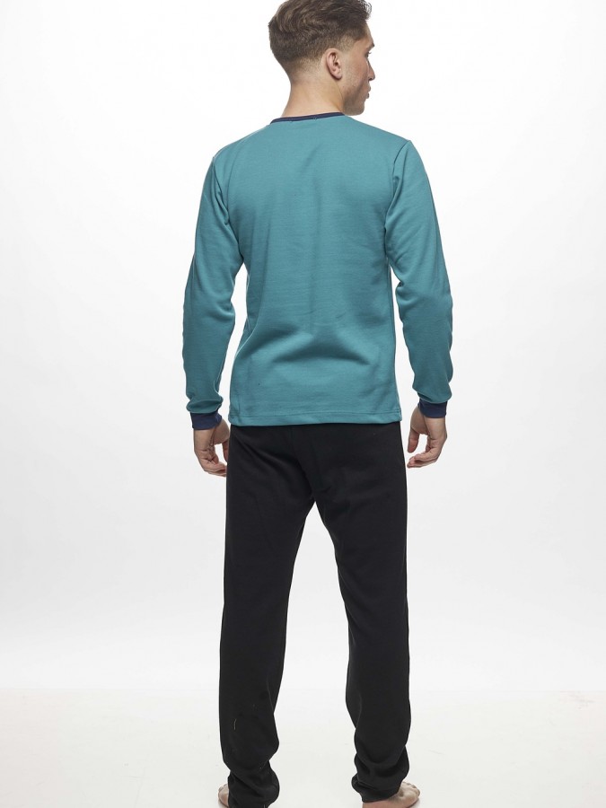 GALAXY - Ανδρική Χειμερινή Πιτζάμα “Σχέδιο Κύκλους” #795 Πετρόλ GALAXY - Ανδρική Χειμερινή Πιτζάμα “Σχέδιο Κύκλους” #795 Πετρόλ