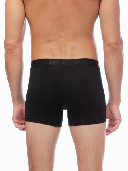 MINERVA Mengear Ανδρικό Boxer MODAL 2 Pack #20480 Black / Black MINERVA Mengear Ανδρικό Boxer MODAL 2 Pack #20480 Black / Black