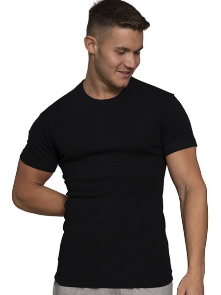 NINA CLUB Ανδρικό Φανελάκι Κοντομάνικο Κλειστός Λαιμός - #56 Μαύρο NINA CLUB Ανδρικό Φανελάκι Κοντομάνικο Κλειστός Λαιμός - #56 Μαύρο