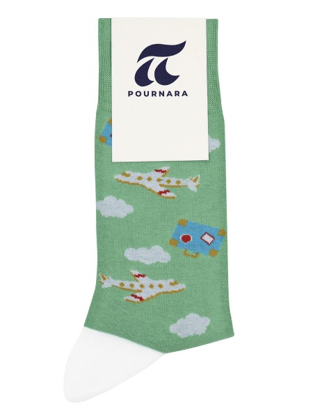 POURNARA Ανδρικές Κάλτσες με Σχέδιο #2014-1 Πράσινο POURNARA Ανδρικές Κάλτσες με Σχέδιο #2014-1 Πράσινο