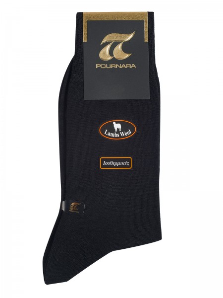 POURNARA Ανδρικές Κάλτσες Μάλλινες Ισοθερμικές με λεπτή πλέξη #205-19 Μαύρο POURNARA Ανδρικές Κάλτσες Μάλλινες Ισοθερμικές με λεπτή πλέξη #205-19 Μαύρο