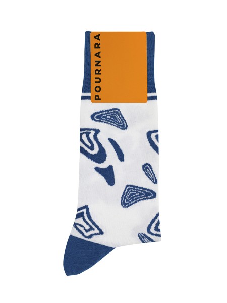 POURNARA Ανδρικές Κάλτσες με Σχέδιο #3021-1 Λευκό POURNARA Ανδρικές Κάλτσες με Σχέδιο #3021-1 Λευκό
