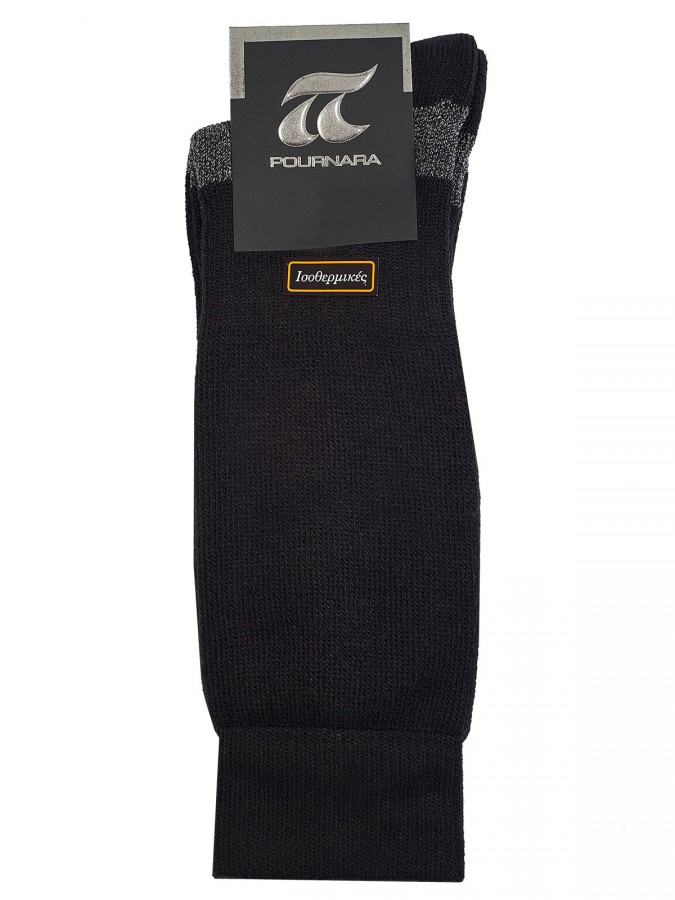 POURNARA Ανδρικές Κάλτσες Μάλλινες Ισοθερμικές #620-19 Μαύρο