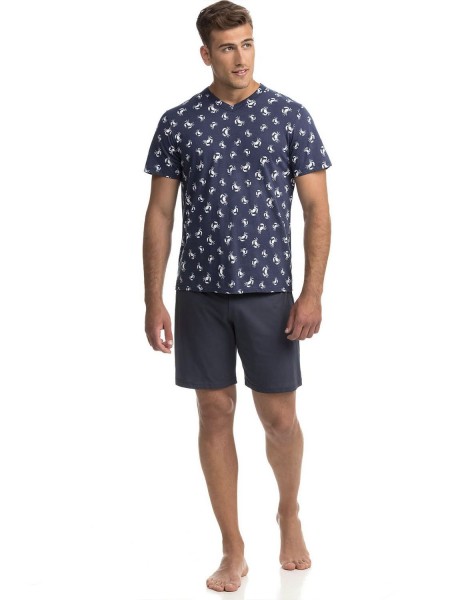 Vamp – Ανδρική Πιτζάμα 14790 Γκρι