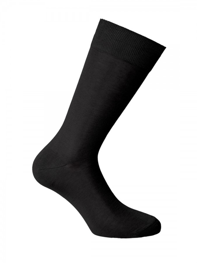 WALK Ανδρικές Μερσεριζέ Βαμβακερές Κάλτσες #V10 Μαύρο