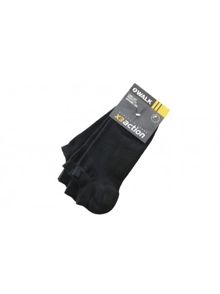 Walk Ανδρικές Κάλτσες Set 3 τεμαχίων V20-ΜΑΥΡΟ Walk Ανδρικές Κάλτσες Set 3 τεμαχίων V20-ΜΑΥΡΟ