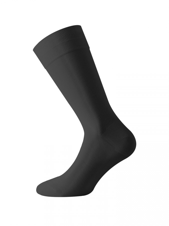 WALK Ανδρικές Μερσεριζέ Βαμβακερές Καλοκαιρινές Κάλτσες W100 ΜΑΥΡΟ