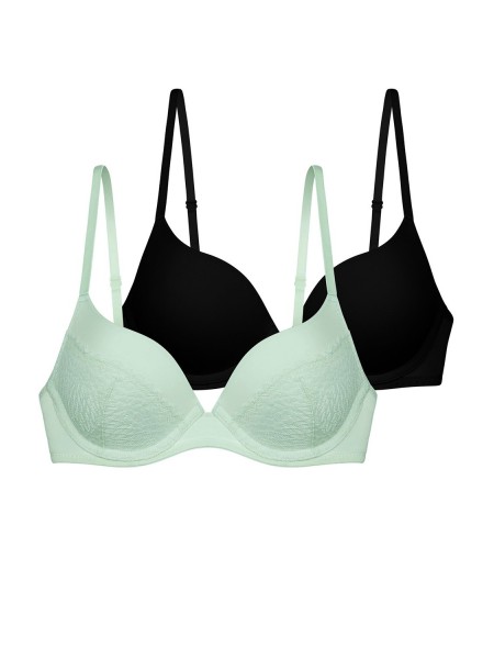 DORINA AMORA Σουτιέν Push Up 1+1 Δώρο B/C/D - FXPG0032LA130-2X0356 Green/ Black
