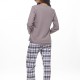 GALAXY - Γυναικεία Χειμερινή Πυτζάμα Βαμβακερή "Hers" #810 Γκρι