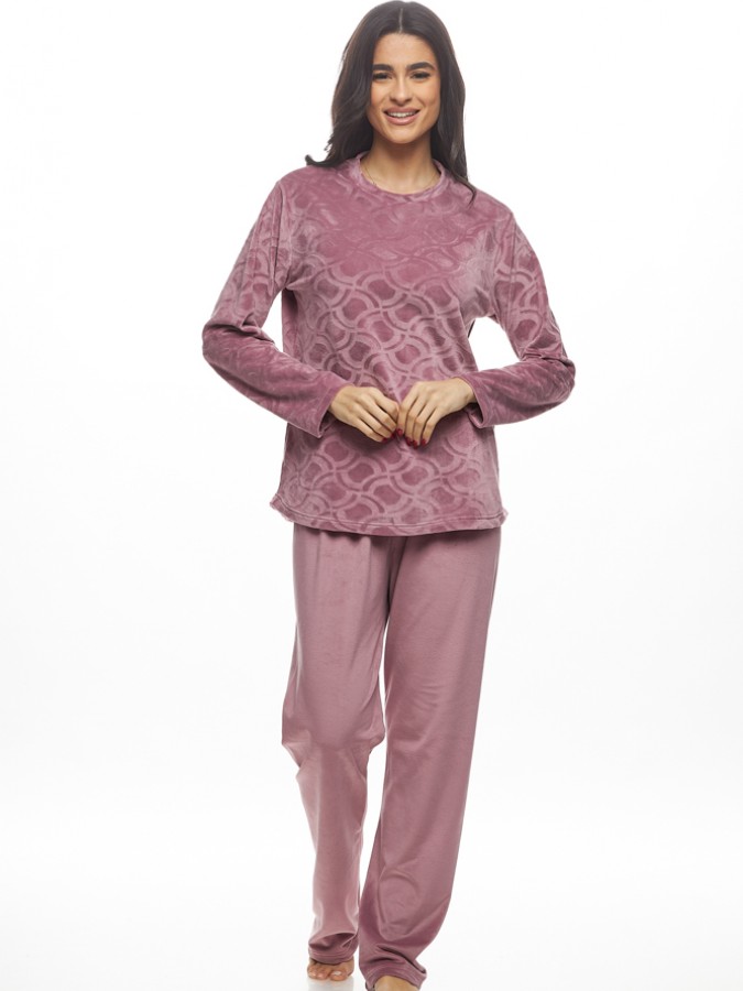 GALAXY - Γυναικεία Χειμερινή Πυτζάμα Βελουτε #843 Σάπιο Μήλο GALAXY - Γυναικεία Χειμερινή Πυτζάμα Βελουτε #843 Σάπιο Μήλο