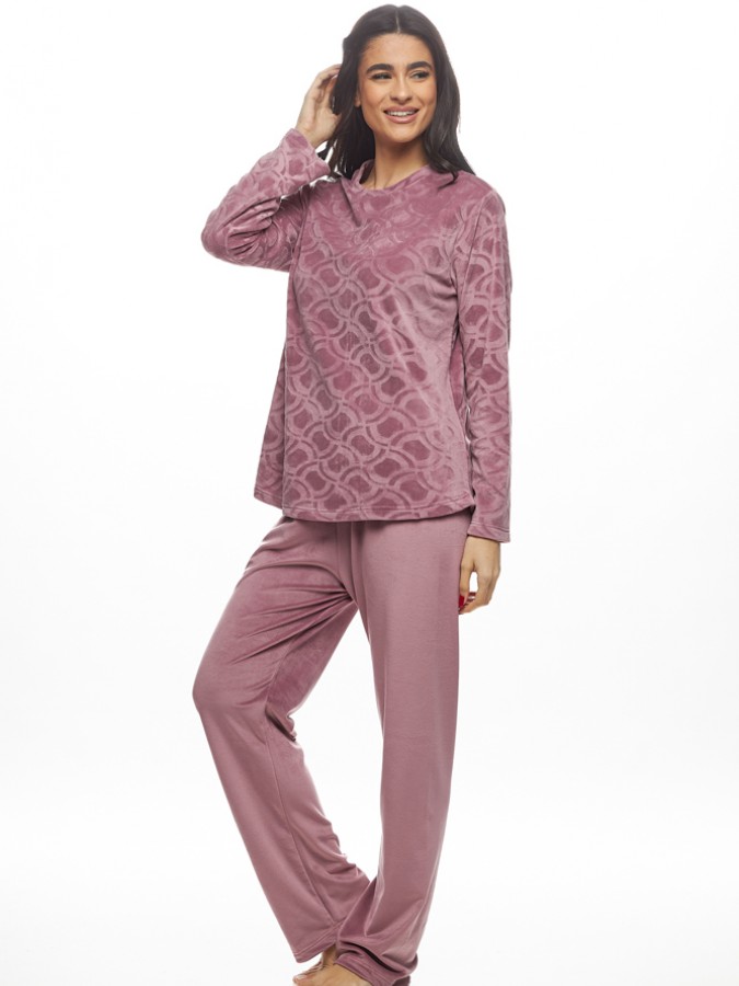 GALAXY - Γυναικεία Χειμερινή Πυτζάμα Βελουτε #843 Σάπιο Μήλο GALAXY - Γυναικεία Χειμερινή Πυτζάμα Βελουτε #843 Σάπιο Μήλο