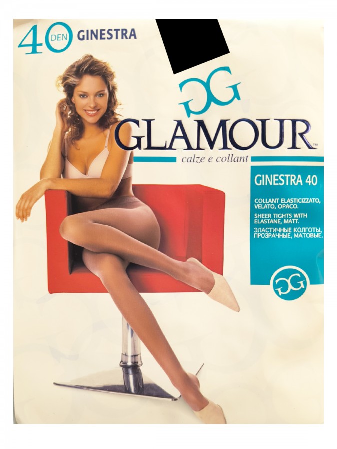 GLAMOUR Γυναικείο Καλσόν 40 DEN #GINESTRA ΜΑΥΡΟ