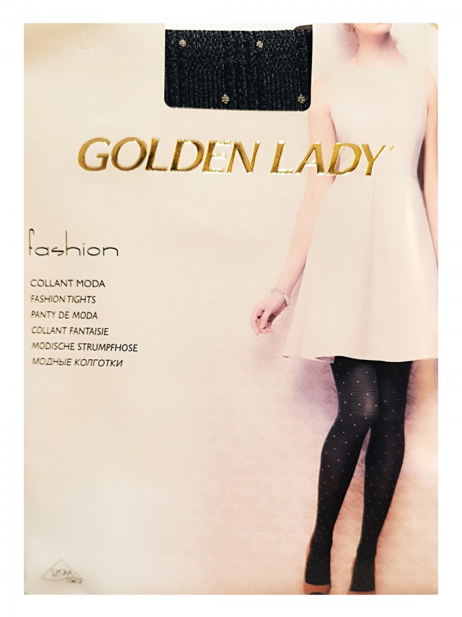 GOLDEN LADY Classic Dots Fashion Tights Γυναικείο Καλσόν Σχέδιο μικρές βούλες #134vvv - Nero (Μαύρο)