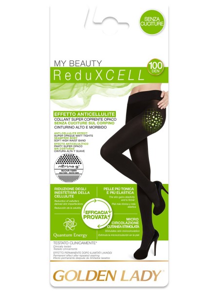 GOLDEN LADY Γυναικείο Καλσόν Κατά Της Κυτταρίτιδας My Beauty 100 Reduxcell  #28VVV ΜΑΥΡΟ
