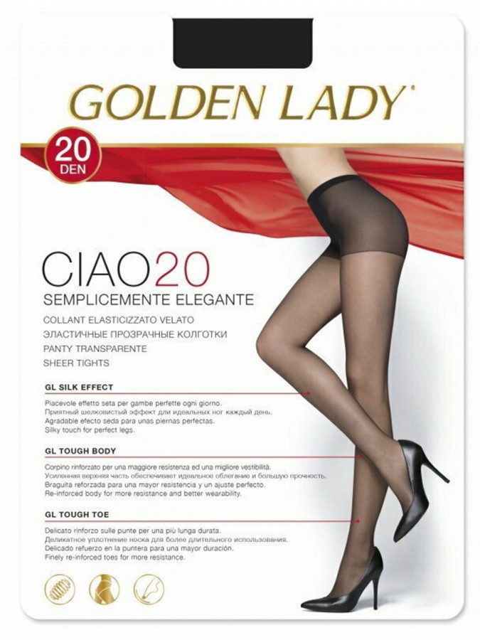 GOLDEN LADY Γυναικείο Καλσόν Ciao 20-den #36OFS - Μαύρο