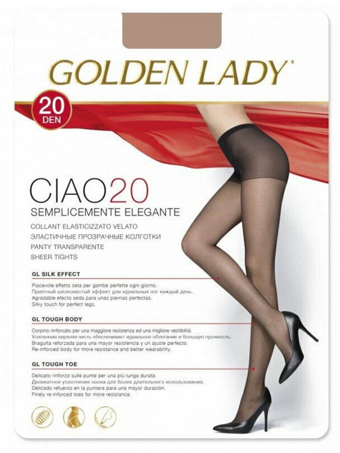 GOLDEN LADY Γυναικείο Καλσόν Ciao 20-den #36OFS - MELON