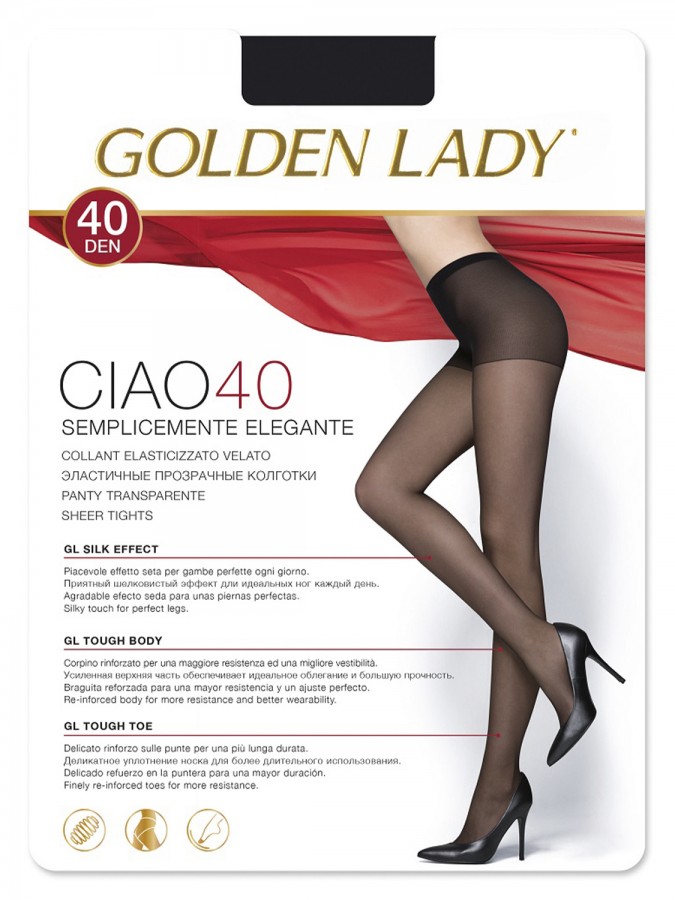 GOLDEN LADY Γυναικείο Καλσόν Ciao 40-den #36QYQ - Μαύρο
