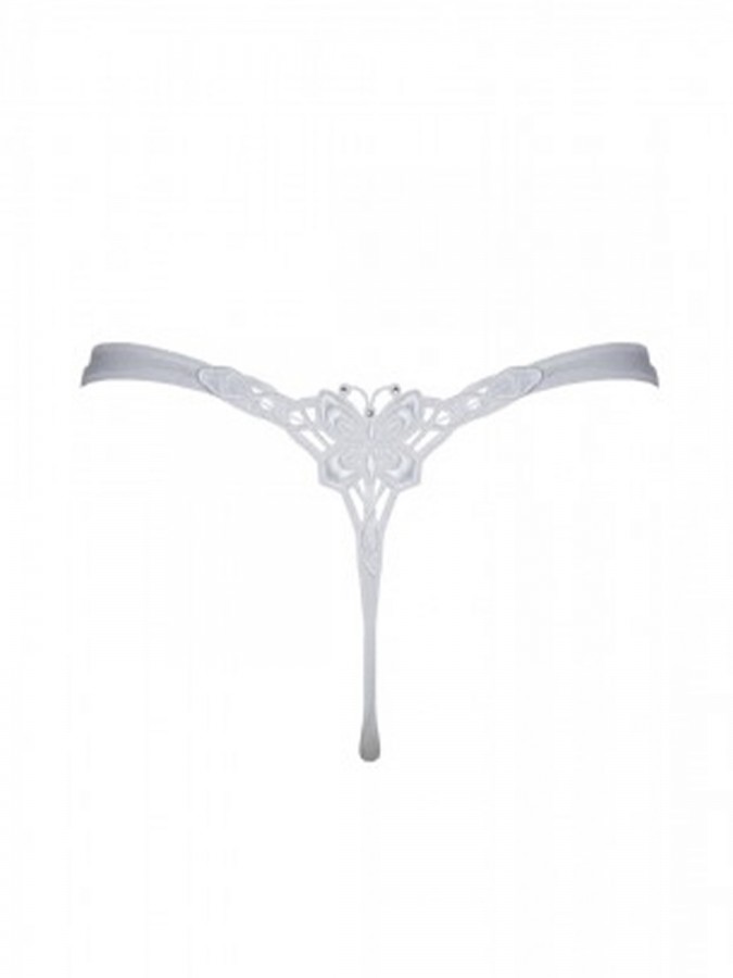 HELIOS String σλιπ με μοτίφ "πεταλούδα" - 84048-00 Λευκό