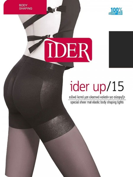 IDER Γυναικείο Καλσόν Σύσφιξης Ider Up Body Shaping 15 DEN #1245 BLACK