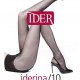 IDER Γυναικείο Καλσόν Λύκρα Ελαστικό Διάφανο IDERINA 10 DEN #229 OFF Black