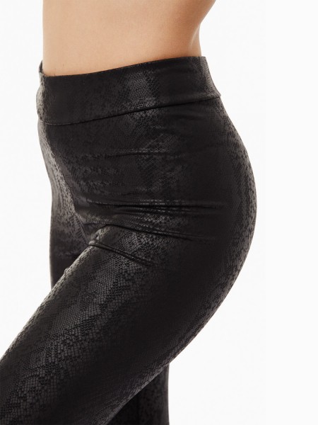 MINERVA Γυναικείο Κολάν Δερματίνη Snake #90902-045 BLACK MINERVA Γυναικείο Κολάν Δερματίνη Snake #90902-045 BLACK