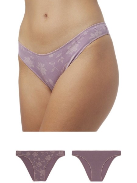 Minerva Rio Slip Fimelle 2τεμ - 81321 Mauve-Floral