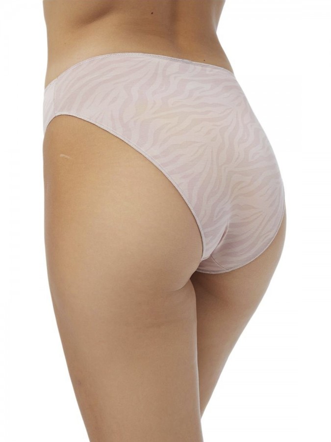 Minerva Fimelle slip 2τεμ - 81322 Pink Zebra