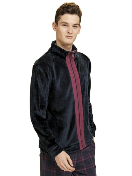 NOIDINOTTE - Ανδρική ζακέτα Fleece #GE2005 Μαύρο NOIDINOTTE - Ανδρική ζακέτα Fleece #GE2005 Μαύρο