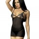 Obsessive Luiza Chemise Babydoll & Thong Black