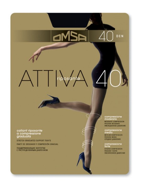 OMSA Γυναικείο Καλσόν ATTIVA 40 DEN #269-0091 ΜΑΥΡΟ OMSA Γυναικείο Καλσόν ATTIVA 40 DEN #269-0091 ΜΑΥΡΟ