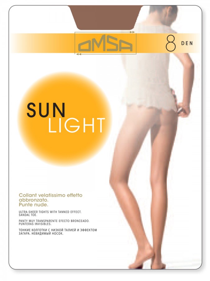 OMSA Γυναικείο Καλσόν Διάφανο SUN LIGHT 8 DEN #094-662 Sierra