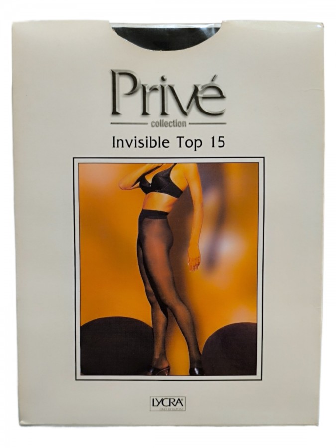 Privé Collection - Invisible Top Γυναικείο Καλσόν Σύσφιξης 15 DEN #BLACK