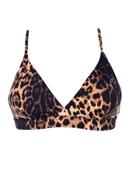 ROCK CLUB Γυναικείο Τρίγωνο μαγιό με Λάστιχο Cup C - 2208 Animal Print ROCK CLUB Γυναικείο Τρίγωνο μαγιό με Λάστιχο Cup C - 2208 Animal Print