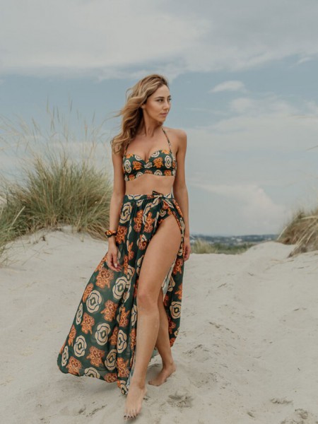 ROCK CLUB Φούστα Παρεό με διαφάνεια Gana - 794 Πράσινο