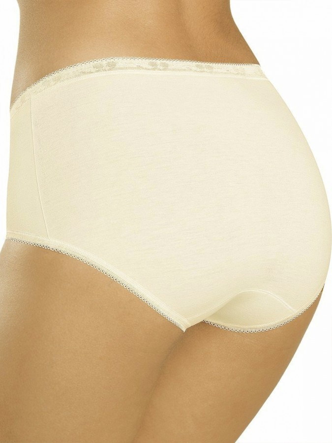 SLOGGI Basic Midi Βαμβακερό Γυναικείο Slip - Κρεμ