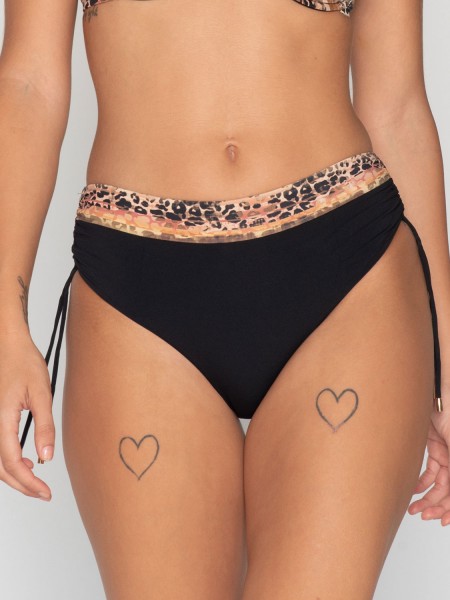 LUNA Africa μαγιό σλιπ με σούρες - 93839 Μαύρο