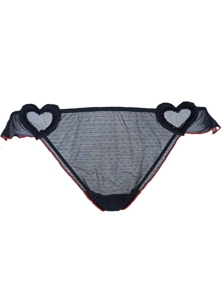 Luna Star string σλιπ δαντελωτό - 2145 Μαύρο