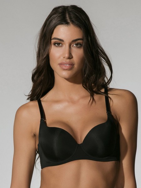 Luna Secret σουτιέν με ελαφριά ενίσχυση C/D/E/F  - 14016 Μαύρο