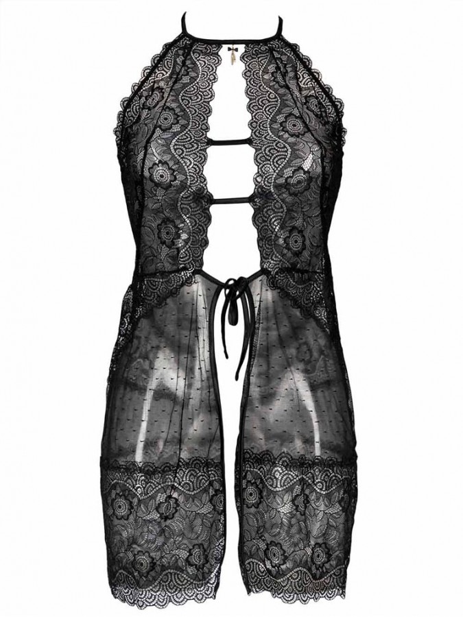 LUNA Γυναικείο Νυχτικό (baby doll) #80239 Μαύρο LUNA Γυναικείο Νυχτικό (baby doll) #80239 Μαύρο