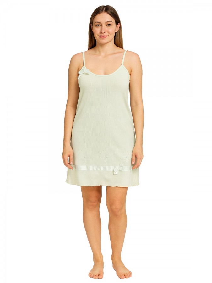 PRIMAVERA Γυναικείο Νυχτικό #A380 Λαχανί PRIMAVERA Γυναικείο Νυχτικό #A380 Λαχανί