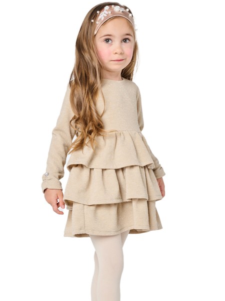BABYLON Παιδικό Φόρεμα για Κορίτσι 1-6 ετών - 12526544 Μπεζ