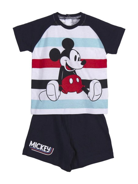 CERDA BEBE Πυτζάμα Καλοκαιρινή για αγόρια 6-36 μηνών Mickey Mouse #8972 Μπλε Σκούρο
